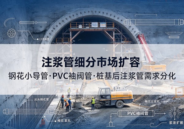 望都注浆管细分市场扩容，隧道钢花小导管、PVC 袖阀管、桩基后注浆管需求分化